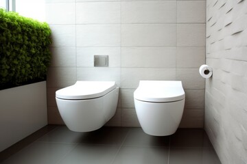 Fototapeta na wymiar realistic Toilets minimalist design ideas photography