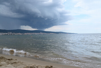 sonnenstrand in nessebar, bulgarien