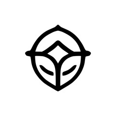 simple abstract shield company logo vector illustration template design