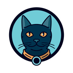 Cute kitten mascot, a symbol of friendship