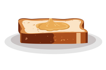 Gourmet meal with dessert and butter