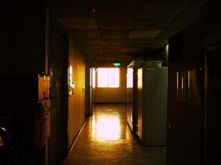 Corridor in the building.