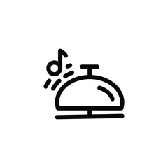 Hotel bell icon vector design trendy