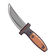 Sharp steel blade icon design