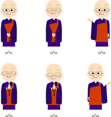 かわいいお坊さんセット