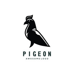 Pigeon Silhouette logo