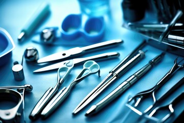 Fototapeta premium Surgical tools and equipment photography