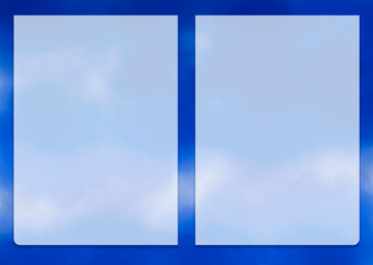 Grid with translucent margins over brush touch images with blue smudge effects.

This is an A3 size image suitable for use as a design editing background.