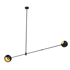 chandelier on the ceiling isolated on transparent background, hanging lamp, pendant light, 3D illustration, cg render
