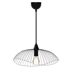 chandelier on the ceiling isolated on transparent background, hanging lamp, pendant light, 3D illustration, cg render
