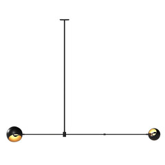 chandelier on the ceiling isolated on transparent background, hanging lamp, pendant light, 3D illustration, cg render
