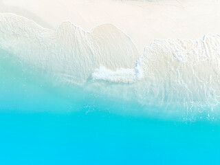 Summer tropical with Waves on the beach as a background