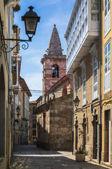 Fototapeta premium In the historic centre of A Coruna