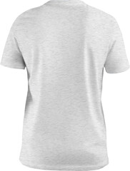 Mockup heather unisex t-shirt, canvas bella, 3D rendering, png, back