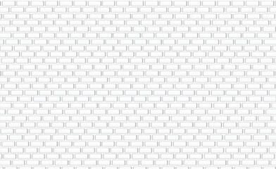 white brick wall texture seamless vector illustration