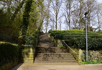 Park in Spring in the Town Aachen, North Rhine - Westphalia