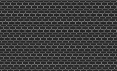 black brick wall texture seamless vector illustration