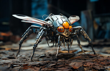 robot mosquito futuristic