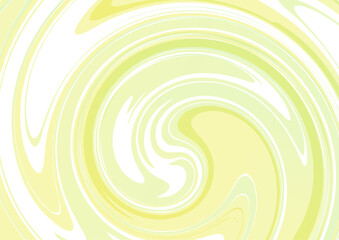 明るい黄色の回転ウェーブ