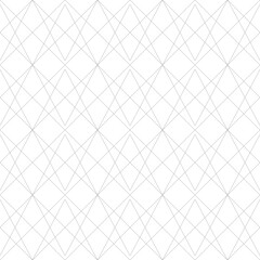 Abstract geometric pattern with crossing thin straight lines. Stylish texture in gray color. Seamless linear pattern.