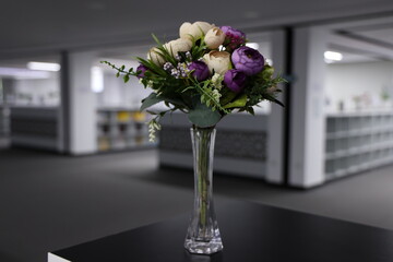 wedding bouquet in a vase