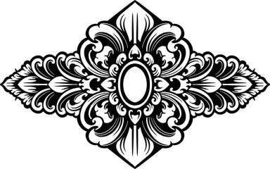ornaament pattern frame line art