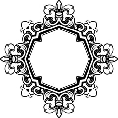 ornaament pattern frame line art