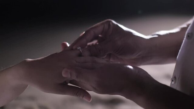 Putting Diamond Ring before the Wedding