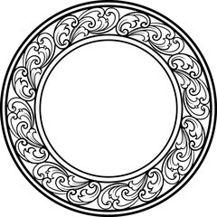 ornaament pattern frame line art