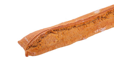 Loaf bread isolated on white background