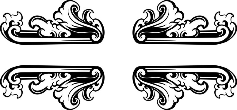 ornaament pattern frame line art