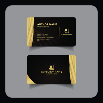 Modern and corporate luxury business card design template or visiting card design