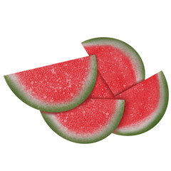 Chewy gummy jelly watermelon