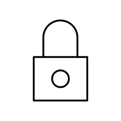 stroke style lock icon, for web and mobile needs