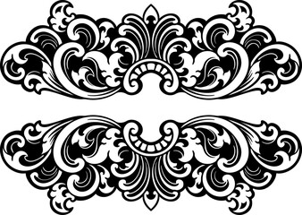 ornaament pattern frame line art