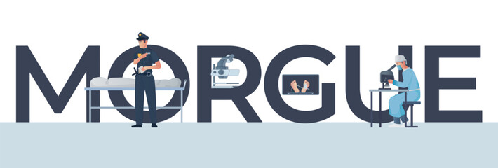 Morgue Pathologist Text Composition