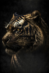 Black golden tiger
