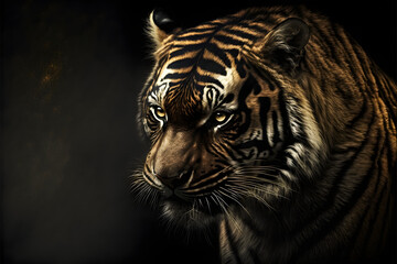 Black golden tiger