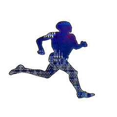 A human body cutout revealing circuit board content.Innovative technology.brain testing computer interface.Quantum,phenomenon scientific concept.White isolated background.