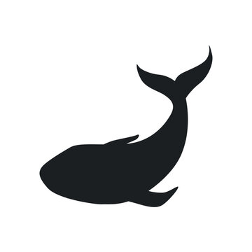 Whale icon vector. Sperm whale illustration sign. Fish symbol. Ocean logo.