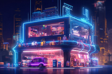 Futuristic Ecommerce Online Shopping