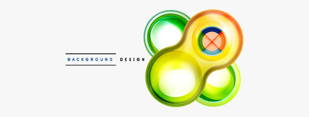Creative circle geometric abstract background