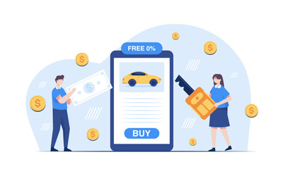 A young man bought himself a car from a online. He paid for the car through internet banking.