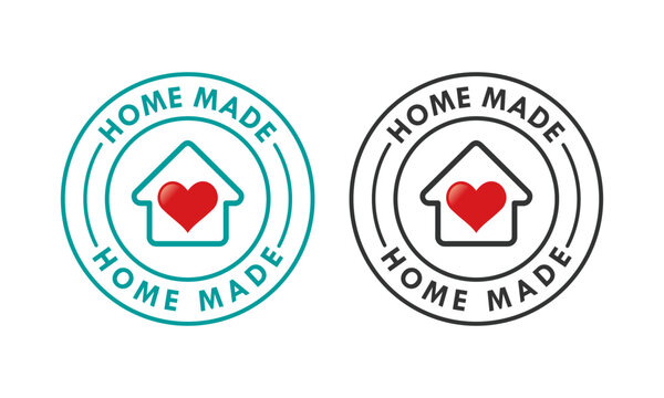 Home made design logo template illustration