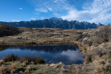Deer Park Heights Reservoir, movie set location, Queenstown, New Zealand