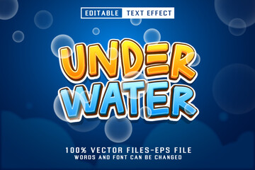 Under Water Editable Text Effect
