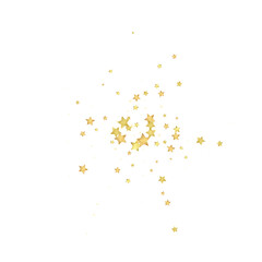 Magic stars vector overlay.  Gold stars scattered