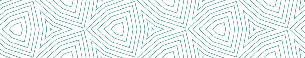 Geometric seamless pattern. Turquoise © Begin Again