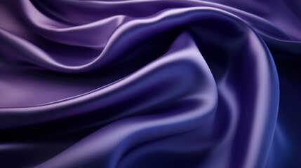 Fototapeta premium Silk Unfurled, Abstract Background with Luxurious Wavy Folds of Satin Velvet Material, generative ai.