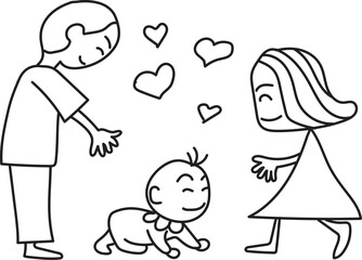 parent and child drawing